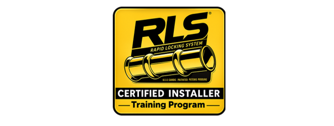 RLO Certified Installer for pro-pressing copper pipe