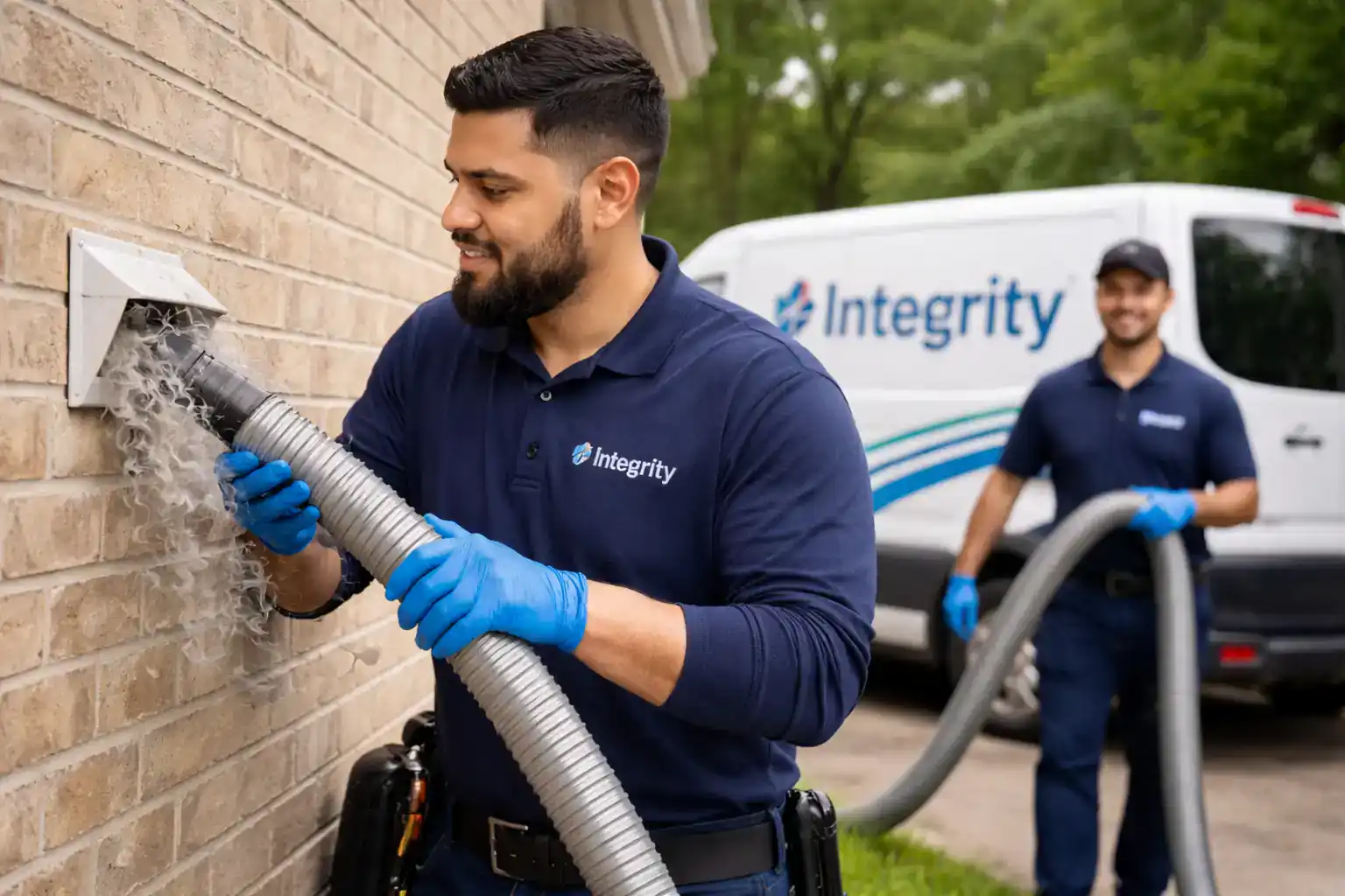 Professional dryer vent cleaning to improve airflow and reduce fire risk