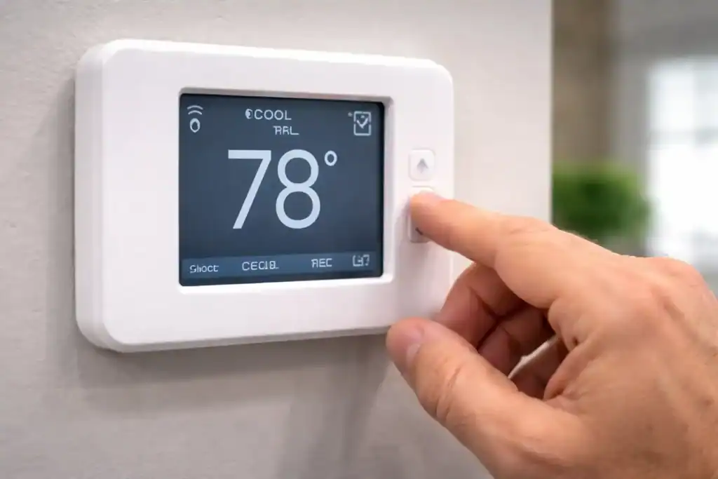 Homeowner adjusting thermostat causing AC not cooling Alexandria VA | AC Running but not cooling