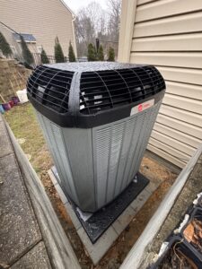 Trane dual-fuel heat pump installed by Integrity HVAC at an Alexandria VA home near Groveton